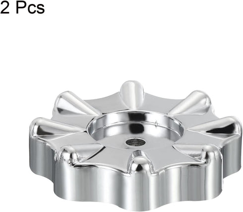 PATIKIL Round Wheel Handle, 2 Pack Faucet Handles Refrigerant Manifold Gauges Knob Square Broach Handwheel Replacement, Plastic...