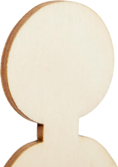 Juvale 100 Pack Unfinished People Shaped Craft Sticks, Wooden Popsicle Sticks for DIY Projects...