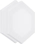 PATIKIL Paint Canvases for Painting, 2 Pack 12x10 Inch Hexagon Wood Frame Stretched Blank Art Canvas Board Panels for Acrylic, Oil, Tempera Painti...
