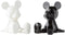 Enesco Disney Ceramics Mickey Mouse Sitting Salt and Pepper Shakers, 3.5 Inch, Black and White...