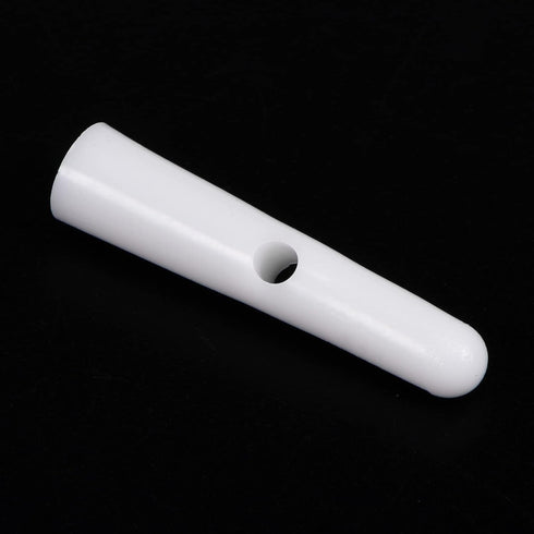 10pcs Umbrella Tail Beads 4.6mm Hole Dia 35.7mm Length PP Plastic Umbrella Bone Cover for Folding Umbrella Cover Parts, White...