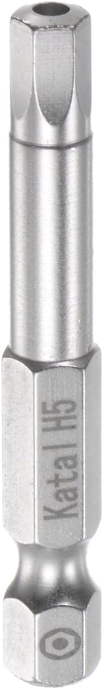 H5 Hex Screwdriver Bit 1/4" Hex Shank 2" Length Magnetic Security Screw Driver Power Tool...