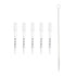 PATIKIL Eye Dropper, 5Pcs 1ml Glass Graduated Straight Tip Pipette Measured Dropper with Rubber Cap and Brush for Essential Oils, Lab Experiments,...