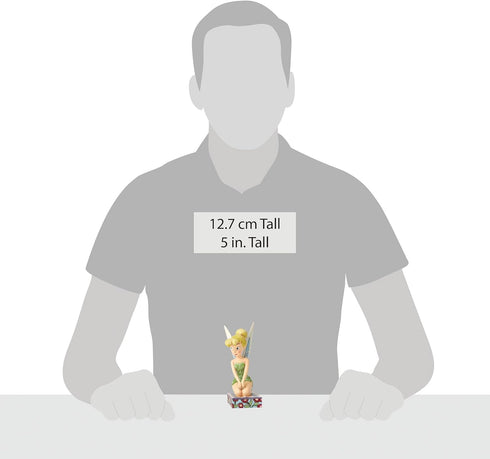 Enesco Disney Traditions by Jim Shore “Peter Pan” Tinker Bell Personality Pose Stone Resin Figurine, 4”, Green...