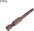 2pcs T20 Torx Bit 1/4" Hex Shank 2" Length Magnetic Security Star Screwdriver Power Tool, Red...
