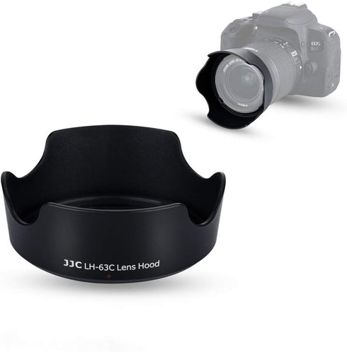 JJC EW-63C Reversible Lens Hood Sun Shade for Canon EOS Rebel T8i T7i T6i T5i SL3 SL2 90D 80D 70D 77D Camera with Kit Lens Canon EF-S 18-55mm f/3....