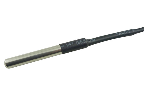 2PCS DS18B20 Waterproof Stainless Steel Temperature Sensor Digital Temperature Probe Sensor Cable Temperature Range (-55?~ +125?) 6 * 50mm 5 Meter...