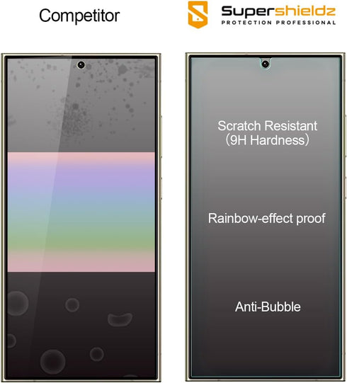 Supershieldz (3 Pack) Designed for Samsung (Galaxy S24 Ultra) Tempered Glass Screen Protector, Anti Scratch, Bubble Free......