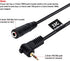 JJC 3.5mm Female to 2.5mm Male Microphone Audio Cable Mic Adapter for Fuji Fujifilm X-T30 II X-T30 X-T20 X-T10 X-PRO3 X-T100 X100V X100F X100T X-P...