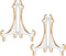 Artliving 2 Pack 5inch White Gold Thicken Acrylic Easels Display Stand Plate Stand Holder display Pictures Frame,Decorative Plates, and Artworks...