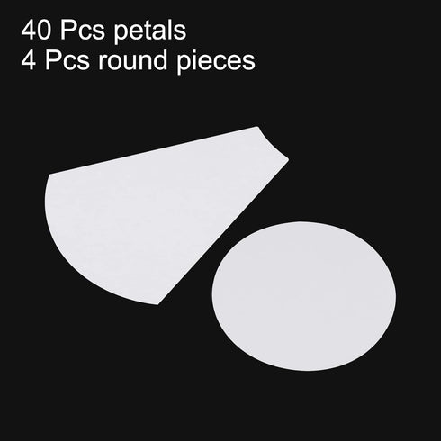 HARFINGTON 44pcs English Paper Piecing Medium Flower Shapes Paper Quilting Templates Patchwork English Paper Piecing Supplies for Quilting Sewing ...