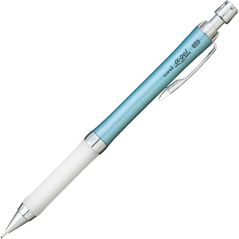 Uni Mechanical Pencil, Slim Model with White Alpha Gel Grip, 0.5mm, Turquoise (M5807GG1P.71)...