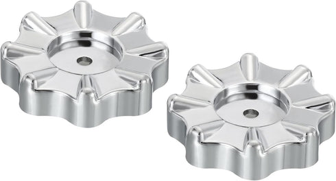 PATIKIL Round Wheel Handle, 2 Pack Faucet Handles Refrigerant Manifold Gauges Knob Square Broach Handwheel Replacement, Plastic...