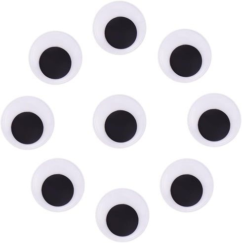 40mm Black Googly Wiggle Eyes 50pc With Self-adhesive for Handmade Crafts Decorations...