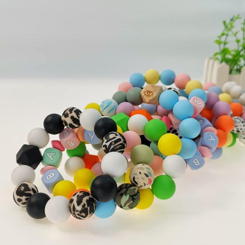 100Pcs 9mm Round Rubber Silicone Bead Bulk Loose Beads Gorgeous Making Kit for Keychain Tassels Necklace Bracelet Jewelry DIY Crafts Making...