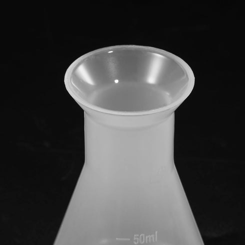 PATIKIL 50ml Plastic Erlenmeyer Flask, 1 Pack Wide Mouth Conical Flask for Laboratory, Clear...