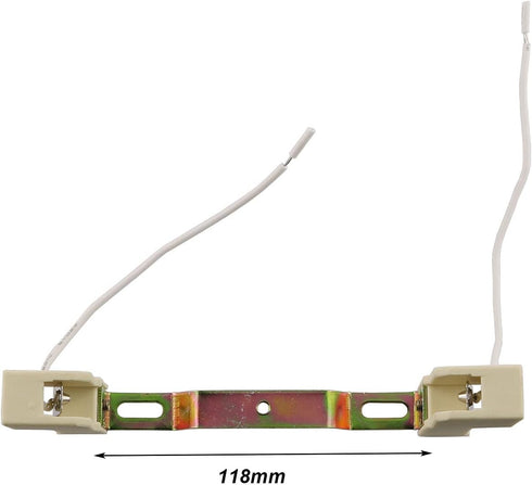 E-outstanding 2PCS R7S Ceramics Lamp Base Socket Lamp Holder Conveter Connector For T3 Halogen Light Bulb, 118mm...
