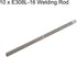 E308L-16 Welding Rod 1/16" x 10" 201 Stainless Steel Welding Rod A102 Electrodes Solder for Welding Stainless Steel Galvanized Steel 0.15 Lb...