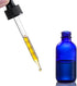 4 Pack 2 oz Glass Dropper Bottles with Measured Dropper - 60ml Dark Blue Tincture Bottles with Graduated Calibrated Glass Eye Droppers (1ml) for E...