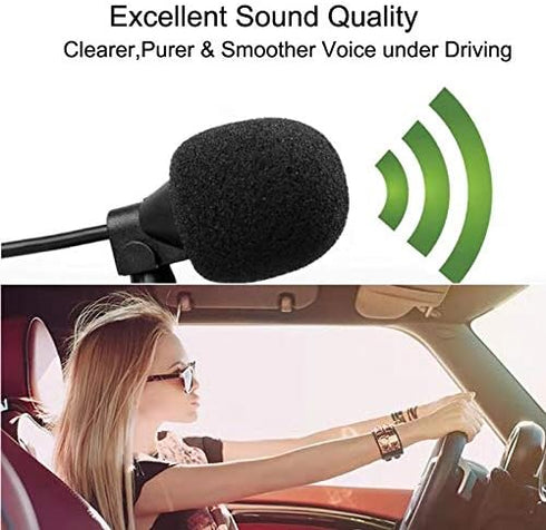 3.5mm Car Microphone with 9.85 Feet Cable External Assembly Mic for Vehicle Head Unit Bluetooth Enabled Stereo Radio GPS......