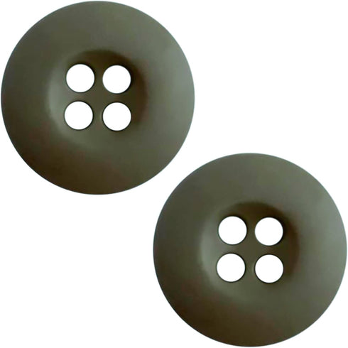 12 Pcs Olive Drab Sewing Buttons 0.75 inch Army Military Buttons 30L Buttons for Craft 4 Hole Polished Matte Finish Buttons 19mm Plastic Buttons f...