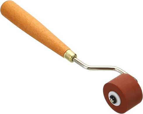 PATIKIL 0.8 Inch Rubber Roller Brayer, Anti Skid Hard Rubber Roller Tools for Wallpaper Art Craft Printing Printmaking Ink Stamping Tape Construct...