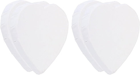 PATIKIL Paint Canvases Panel for Painting, 4 Pack 4x4 Inch Heart Shape Wood Frame Stretched Blank Art Board Panels for Acrylic, Oil, Tempera Paint...
