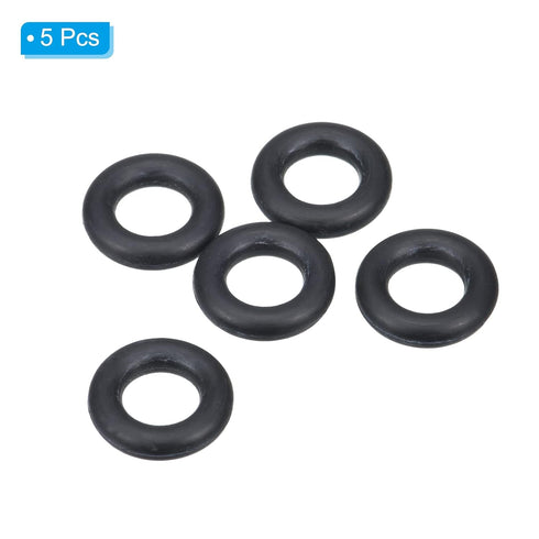 PATIKIL Nitrile Rubber O-Rings 11mm OD 6mm ID 2.65mm Width, 5 Pcs Metric Sealing Gasket for Faucet Plumbing Automotive Repair, Black...