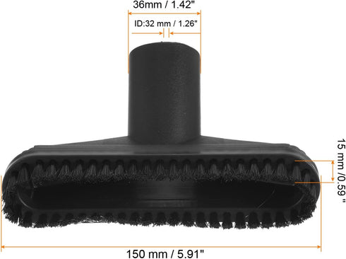 PATIKIL Vacuum Cleaner Hose Brush Attachment, 2 Pack 32mm 1-1/4 Inch PP Vacuum Cleaner Hose Floor Brush Replacement for Floor Carpet...