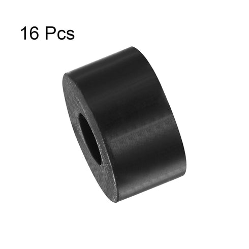 16pcs Rubber Spacer 1 Inch OD 0.4 Inch ID 0.6 Inch Thick Neoprene Round Anti Vibration Isolation Pads Isolator Rubber Washers Bushings for Home Ca...
