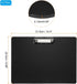 PATIKIL 12.4 x 8.86 Inch Clipboard Landscape, 2 Pack A4 PP Plastic Office Clipboards Low Profile Clip for Office Drawing Sketching, Black...