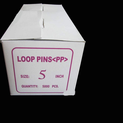 5000 pcs 5" Loop Lock Security Fasteners- Snap Lock, Natural...