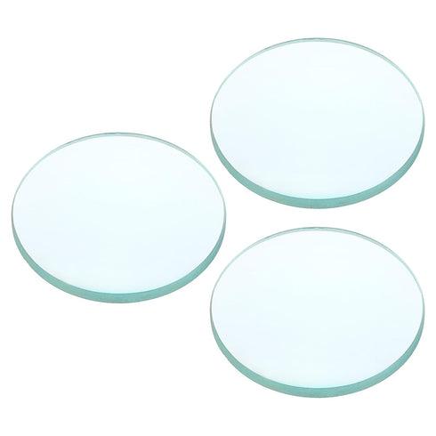 PATIKIL 4" (100mm) Focal Length Double Convex Lens, 3 Pack 50mm Diameter 9mm Height Glass Optically Polished Round Edges Lens for Physics Experime...