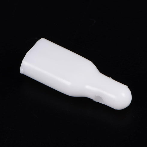 10pcs Umbrella Tail Beads 10x5mm Hole Dia 34mm Length PP Plastic Umbrella Bone Cover for Double Bone Umbrella Cover Parts, Grey...