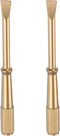 2pcs Mini Bracelet Screwdriver 4mm Titanium Steel Slotted Screw Driver with 5mm Width Non-slip Handle for Bracelet Repair Screwdriver Tools, Gold ...