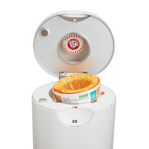 Munchkin® Arm & Hammer Diaper Pail Refill Rings, Holds up to 544 Newborn Diapers, 2 Pack...
