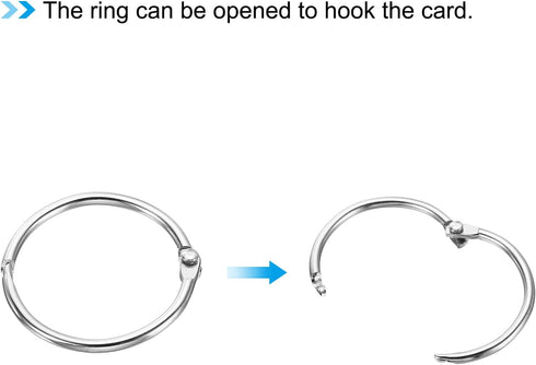 PATIKIL Blank Index Cards with Ring, 300Pcs Blank Flash Card 3.5" x 2" Note Card Study Card for Memory Learning Studying Office Supplies, Brown...