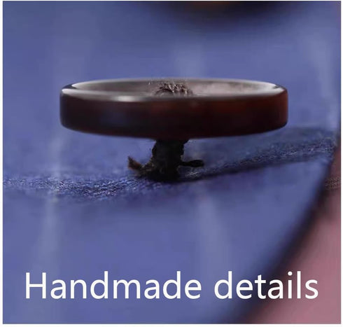 11 Pieces Real Horn Buttons Set for Blazer and Suit, 20mm 15mm Genuine Natural Buffalo Horn Buttons for Men Women's Jacket Coat Uniforms (Brown)...