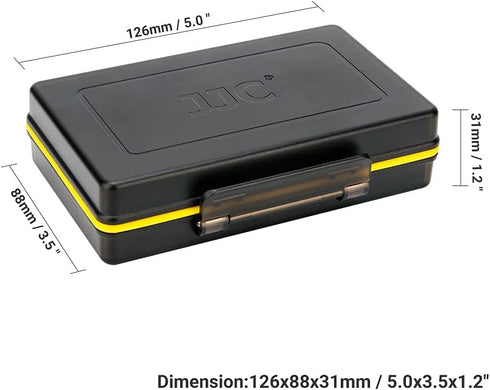 Compact AAA Triple A Battery Storage Case Holder Organizer, Hard Plastic Battery Box for 16pcs AAA Triple A Batteries, Water-resistant and Easy to...