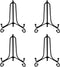 Artliving 3.5 Inch Black Mini Iron Stand Cookie Holder Display Stand Place Card Holder Display Easels at Weddings, Birthday Party (4 pack)...