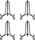 Artliving 3.5 Inch Black Mini Iron Stand Cookie Holder Display Stand Place Card Holder Display Easels at Weddings, Birthday Party (4 pack)...