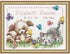 DIMENSIONS 70-73883 Pet Friends Birth Record, Counted Cross Stitch , White...