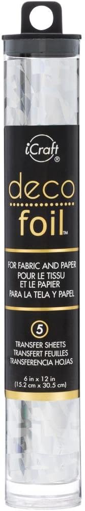 Deco Foil - Transfer Sheets - 2018 Colors - Silver Shattered Glass, Gold Shattered Glass, Jade, Denim, Plum & Wild Cherry - Bundle of 6 Packages...