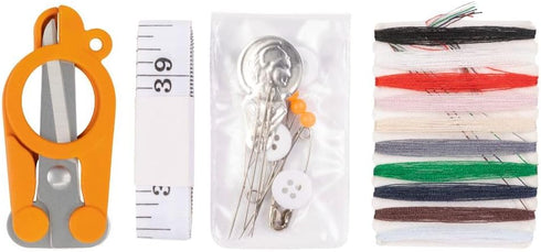 Fiskars Sewing Kit - 27-Piece Travel Sewing Set with Case - Craft Supplies - Orange...