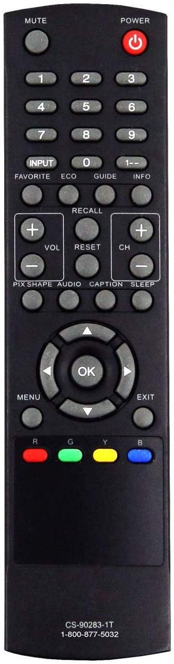 CS-90283-1T Remote Control fit for Sanyo CS-90283-1T DP32242 DP55441 DP46142 DP40142 DP42142 TV...