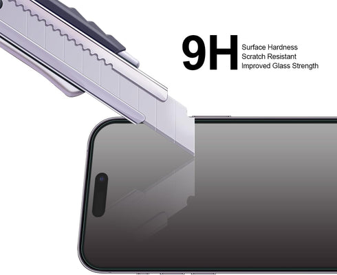 Supershieldz (2 Pack) (Privacy) Anti Spy Screen Protector Designed for iPhone 15 Pro (6.1 inch), Tempered Glass, Anti Scratch, Bubble Free......