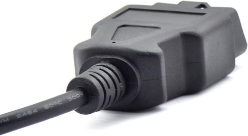 iKKEGOL OBD OBDII J1962 Male Connector to Open Plug Wire, OBD Diagnostic Extension Cable OBD2 Pigtail, DIY Mobley USB Adapter (30cm/12'')...