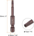 2pcs T15 Torx Bit 1/4" Hex Shank 2" Length Magnetic Security Star Screwdriver Power Tool, Red...