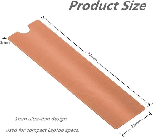 M.2 Copper Heatsinks Cooler for M.2 2280 SSD Laptop?2 Pack?...