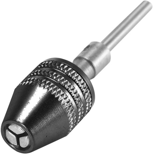 Mesee 2Pcs Keyless Mini Jaw Drill Chuck Collet Conversion Adapter, 0.3-3.4mm Capacity Chucks Converter Electric Grinding Drill Bit Tool for Woodwo...
